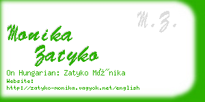 monika zatyko business card